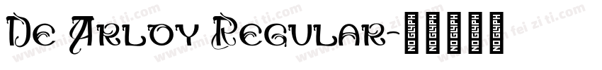 De Arloy Regular字体转换